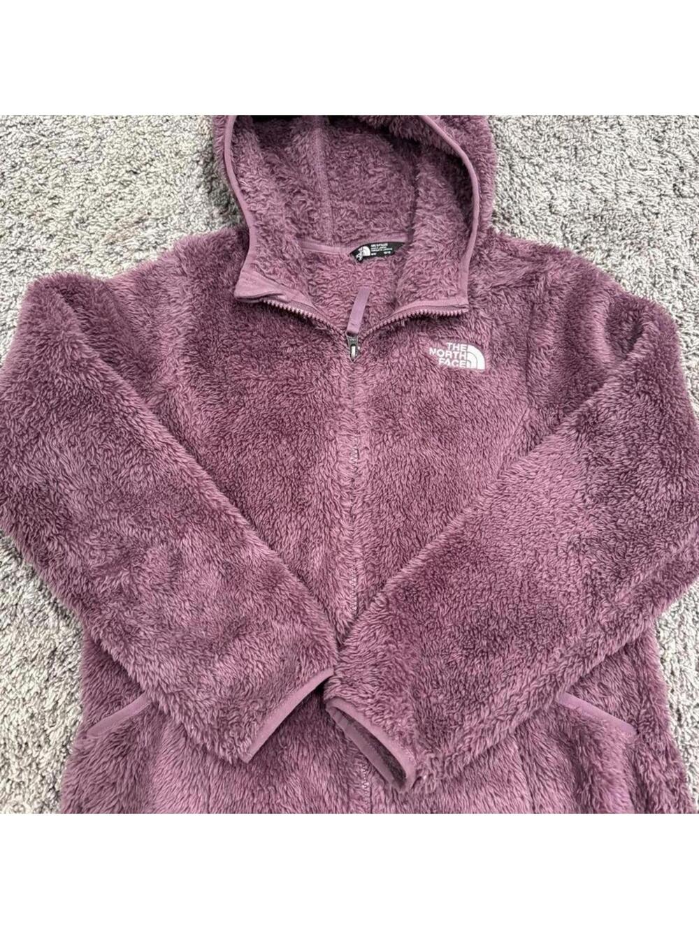 The North Face Girls Fuzzy Hooded Jacket Size 10/12